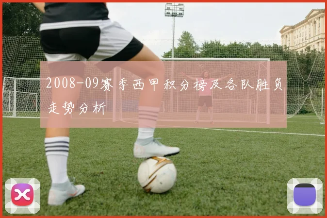 2008-09赛季西甲积分榜及各队胜负走势分析